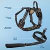 imageAir Frontier Mesh Dog Harness with and Reflective Dog Leash Set Reflective Stitching and Lightweight Breathable NoPull Design Adjustable Neck and Chest Straps for Small to Large Breeds  BUW MHarness Leash Set Camo Mesh