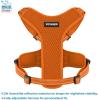 imageAir Frontier Mesh Dog Harness with and Reflective Dog Leash Set Reflective Stitching and Lightweight Breathable NoPull Design Adjustable Neck and Chest Straps for Small to Large Breeds  BUW MHarness Leash Set Orange Mesh
