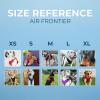 imageAir Frontier Mesh Dog Harness with and Reflective Dog Leash Set Reflective Stitching and Lightweight Breathable NoPull Design Adjustable Neck and Chest Straps for Small to Large Breeds  BUW MHarness Orange Mesh