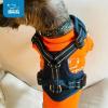 imageAir Frontier Mesh Dog Harness with and Reflective Dog Leash Set Reflective Stitching and Lightweight Breathable NoPull Design Adjustable Neck and Chest Straps for Small to Large Breeds  BUW MHarness Blue Mesh