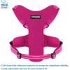 imageAir Frontier Mesh Dog Harness with and Reflective Dog Leash Set Reflective Stitching and Lightweight Breathable NoPull Design Adjustable Neck and Chest Straps for Small to Large Breeds  BUW MHarness Leash Set Fuchsia Mesh