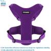 imageAir Frontier Mesh Dog Harness with and Reflective Dog Leash Set Reflective Stitching and Lightweight Breathable NoPull Design Adjustable Neck and Chest Straps for Small to Large Breeds  BUW MHarness Leash Set Purple Mesh
