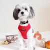 imageAir Frontier Mesh Dog Harness with and Reflective Dog Leash Set Reflective Stitching and Lightweight Breathable NoPull Design Adjustable Neck and Chest Straps for Small to Large Breeds  BUW MHarness Red Mesh