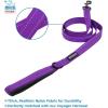 imageAir Frontier Mesh Dog Harness with and Reflective Dog Leash Set Reflective Stitching and Lightweight Breathable NoPull Design Adjustable Neck and Chest Straps for Small to Large Breeds  BUW MHarness Leash Set Purple Mesh