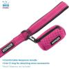 imageAir Frontier Mesh Dog Harness with and Reflective Dog Leash Set Reflective Stitching and Lightweight Breathable NoPull Design Adjustable Neck and Chest Straps for Small to Large Breeds  BUW MHarness Leash Set Fuchsia Mesh