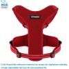 imageAir Frontier Mesh Dog Harness with and Reflective Dog Leash Set Reflective Stitching and Lightweight Breathable NoPull Design Adjustable Neck and Chest Straps for Small to Large Breeds  BUW MHarness Leash Set Red Mesh