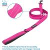 imageBest Pet Supplies  All Weather Mesh Reflective No Pull Harness for Small Medium Dogs Cats  Secure with Hook ampamp Loop Fastener Buckle Double DRings  Blue Trim MLeash Harness Set Pink
