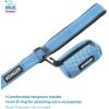 imageBest Pet Supplies  All Weather Mesh Reflective No Pull Harness for Small Medium Dogs Cats  Secure with Hook ampamp Loop Fastener Buckle Double DRings  Blue Trim MLeash Harness Set Baby Blue Base