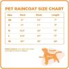 imageBest Pet Supplies  Voyager Waterproof Dogs Rain Poncho Yellow XSmall Chest 125quot  16quot 253YWXS 1 Count Pack of 1Raincoat Bright Yellow