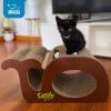 imageBest Pet Supplies Corrugated Cardboard Cat Scratcher Refill Pads Lounger and Fun Interactive Scratching Boards Claw Safe Durable Natural Recycled Materials Supports Active Play  DropletWhale