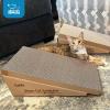 imageBest Pet Supplies Corrugated Cardboard Cat Scratcher Refill Pads Lounger and Fun Interactive Scratching Boards Claw Safe Durable Natural Recycled Materials Supports Active Play  DropletSlope Scratcher 2 Pack