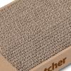 imageBest Pet Supplies Corrugated Cardboard Cat Scratcher Refill Pads Lounger and Fun Interactive Scratching Boards Claw Safe Durable Natural Recycled Materials Supports Active Play  DropletNarrow 4 Pack