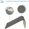 imageBest Pet Supplies Corrugated Cardboard Cat Scratcher Refill Pads Lounger and Fun Interactive Scratching Boards Claw Safe Durable Natural Recycled Materials Supports Active Play  DropletRamp Gray