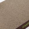 imageBest Pet Supplies Corrugated Cardboard Cat Scratcher Refill Pads Lounger and Fun Interactive Scratching Boards Claw Safe Durable Natural Recycled Materials Supports Active Play  DropletLounger I