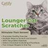 imageBest Pet Supplies Corrugated Cardboard Cat Scratcher Refill Pads Lounger and Fun Interactive Scratching Boards Claw Safe Durable Natural Recycled Materials Supports Active Play  DropletLounger I