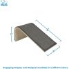 imageBest Pet Supplies Corrugated Cardboard Cat Scratcher Refill Pads Lounger and Fun Interactive Scratching Boards Claw Safe Durable Natural Recycled Materials Supports Active Play  DropletRamp Gray