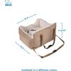 imageBest Pet Supplies Dog Pet Booster Seat Dog Car Seats for Small Dogs ampamp Medium Dogs Soft Plush Cushion with Comfortable Bedding Secure Straps and Tall Pillow BlacBooster Brown