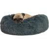 imageBest Pet Supplies Dog Pet Booster Seat Dog Car Seats for Small Dogs ampamp Medium Dogs Soft Plush Cushion with Comfortable Bedding Secure Straps and Tall Pillow BlacCalming Bed Gray