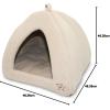 imageBest Pet Supplies Dog Pet Booster Seat Dog Car Seats for Small Dogs ampamp Medium Dogs Soft Plush Cushion with Comfortable Bedding Secure Straps and Tall Pillow BlacBeige