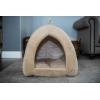 imageBest Pet Supplies Dog Pet Booster Seat Dog Car Seats for Small Dogs ampamp Medium Dogs Soft Plush Cushion with Comfortable Bedding Secure Straps and Tall Pillow BlacTan