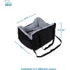 imageBest Pet Supplies Dog Pet Booster Seat Dog Car Seats for Small Dogs ampamp Medium Dogs Soft Plush Cushion with Comfortable Bedding Secure Straps and Tall Pillow BlacBooster Black