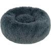imageBest Pet Supplies Dog Pet Booster Seat Dog Car Seats for Small Dogs ampamp Medium Dogs Soft Plush Cushion with Comfortable Bedding Secure Straps and Tall Pillow BlacCalming Bed Gray