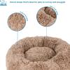 imageBest Pet Supplies Dog Pet Booster Seat Dog Car Seats for Small Dogs ampamp Medium Dogs Soft Plush Cushion with Comfortable Bedding Secure Straps and Tall Pillow BlacCalming Bed Caramel