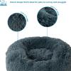 imageBest Pet Supplies Dog Pet Booster Seat Dog Car Seats for Small Dogs ampamp Medium Dogs Soft Plush Cushion with Comfortable Bedding Secure Straps and Tall Pillow BlacCalming Bed Gray