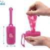 imageBest Pet Supplies Dog Poop Bag Holder Leash Attachment with 30 Bags Reusable Dispenser for Travel Walking Park and Outdoor Use Durable with ClipOn  Fuchsia Pack of 2Fuchsia Plastic