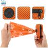 imageBest Pet Supplies Dog Poop Bag Holder Leash Attachment with 30 Bags Reusable Dispenser for Travel Walking Park and Outdoor Use Durable with ClipOn  Fuchsia Pack of 2Orange Mesh