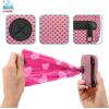 imageBest Pet Supplies Dog Poop Bag Holder Leash Attachment with 30 Bags Reusable Dispenser for Travel Walking Park and Outdoor Use Durable with ClipOn  Fuchsia Pack of 2Pink Mesh