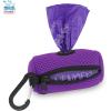 imageBest Pet Supplies Dog Poop Bag Holder Leash Attachment with 30 Bags Reusable Dispenser for Travel Walking Park and Outdoor Use Durable with ClipOn  Fuchsia Pack of 2Purple Mesh