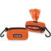 imageBest Pet Supplies Dog Poop Bag Holder Leash Attachment with 30 Bags Reusable Dispenser for Travel Walking Park and Outdoor Use Durable with ClipOn  Fuchsia Pack of 2Orange Mesh