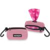 imageBest Pet Supplies Dog Poop Bag Holder Leash Attachment with 30 Bags Reusable Dispenser for Travel Walking Park and Outdoor Use Durable with ClipOn  Fuchsia Pack of 2Pink Mesh