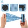 imageBest Pet Supplies Dog Poop Bag Holder Leash Attachment with 30 Bags Reusable Dispenser for Travel Walking Park and Outdoor Use Durable with ClipOn  Fuchsia Pack of 2Baby Blue Mesh