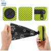 imageBest Pet Supplies Dog Poop Bag Holder Leash Attachment with 30 Bags Reusable Dispenser for Travel Walking Park and Outdoor Use Durable with ClipOn  Fuchsia Pack of 2Lime Green Mesh