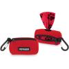 imageBest Pet Supplies Dog Poop Bag Holder Leash Attachment with 30 Bags Reusable Dispenser for Travel Walking Park and Outdoor Use Durable with ClipOn  Fuchsia Pack of 2Red Mesh