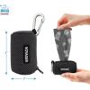 imageBest Pet Supplies Dog Poop Bag Holder Leash Attachment with 30 Bags Reusable Dispenser for Travel Walking Park and Outdoor Use Durable with ClipOn  Fuchsia Pack of 2Black Mesh