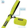 imageBest Pet Supplies Dog Poop Bag Holder Leash Attachment with 30 Bags Reusable Dispenser for Travel Walking Park and Outdoor Use Durable with ClipOn  Fuchsia Pack of 2Lime Green Mesh
