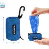 imageBest Pet Supplies Dog Poop Bag Holder Leash Attachment with 30 Bags Reusable Dispenser for Travel Walking Park and Outdoor Use Durable with ClipOn  Fuchsia Pack of 2Royal Blue Mesh