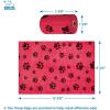 imageBest Pet Supplies Dog Poop Bag Holder Leash Attachment with 30 Bags Reusable Dispenser for Travel Walking Park and Outdoor Use Durable with ClipOn  Fuchsia Pack of 2Red Plastic