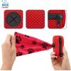 imageBest Pet Supplies Dog Poop Bag Holder Leash Attachment with 30 Bags Reusable Dispenser for Travel Walking Park and Outdoor Use Durable with ClipOn  Fuchsia Pack of 2Red Mesh