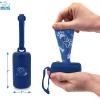 imageBest Pet Supplies Dog Poop Bag Holder Leash Attachment with 30 Bags Reusable Dispenser for Travel Walking Park and Outdoor Use Durable with ClipOn  Fuchsia Pack of 2Royal Blue Plastic