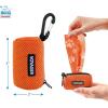 imageBest Pet Supplies Dog Poop Bag Holder Leash Attachment with 30 Bags Reusable Dispenser for Travel Walking Park and Outdoor Use Durable with ClipOn  Fuchsia Pack of 2Orange Mesh