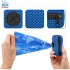 imageBest Pet Supplies Dog Poop Bag Holder Leash Attachment with 30 Bags Reusable Dispenser for Travel Walking Park and Outdoor Use Durable with ClipOn  Fuchsia Pack of 2Royal Blue Mesh