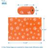 imageBest Pet Supplies Dog Poop Bag Holder Leash Attachment with 30 Bags Reusable Dispenser for Travel Walking Park and Outdoor Use Durable with ClipOn  Fuchsia Pack of 2Orange Plastic