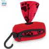 imageBest Pet Supplies Dog Poop Bag Holder Leash Attachment with 30 Bags Reusable Dispenser for Travel Walking Park and Outdoor Use Durable with ClipOn  Fuchsia Pack of 2Red Mesh