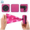 imageBest Pet Supplies Dog Poop Bag Holder Leash Attachment with 30 Bags Reusable Dispenser for Travel Walking Park and Outdoor Use Durable with ClipOn  Fuchsia Pack of 2Fuchsia Mesh