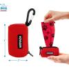 imageBest Pet Supplies Dog Poop Bag Holder Leash Attachment with 30 Bags Reusable Dispenser for Travel Walking Park and Outdoor Use Durable with ClipOn  Fuchsia Pack of 2Red Mesh