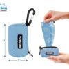 imageBest Pet Supplies Dog Poop Bag Holder Leash Attachment with 30 Bags Reusable Dispenser for Travel Walking Park and Outdoor Use Durable with ClipOn  Fuchsia Pack of 2Baby Blue Mesh